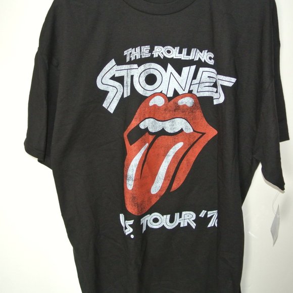 Rolling Stones US Tour 1978 Men's Black T-Shirt - Picture 4 of 6
